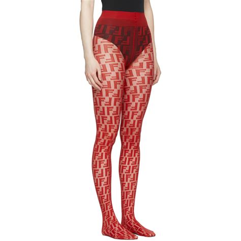 red fendi tights|Fendi panty hose.